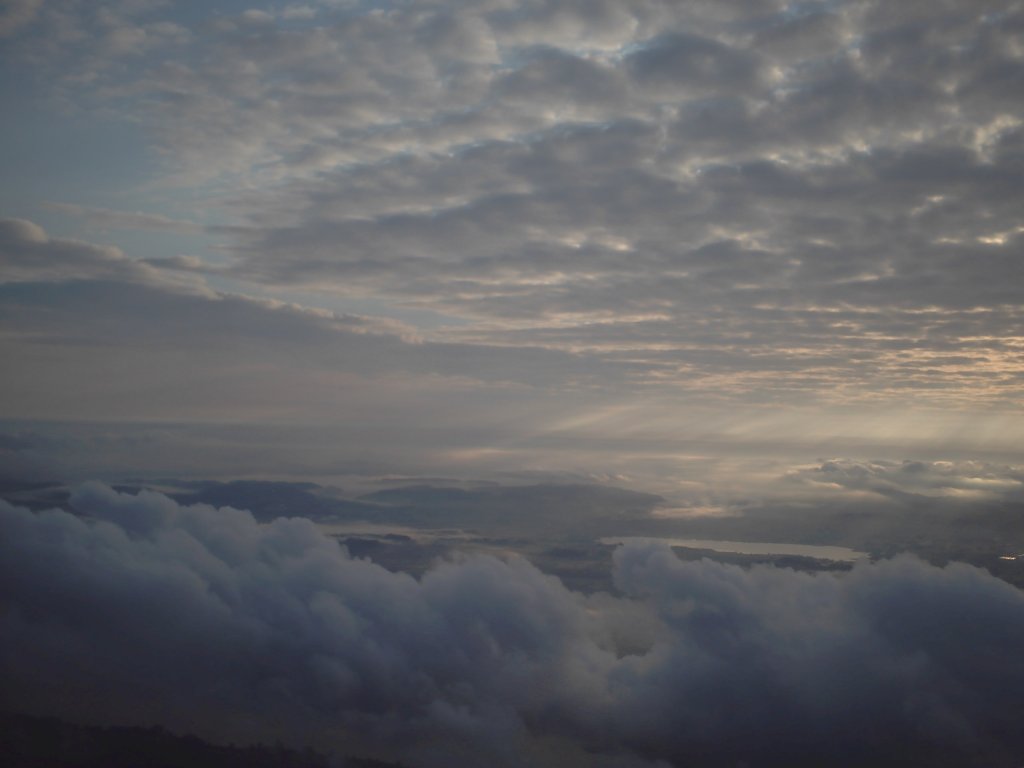 In the clouds